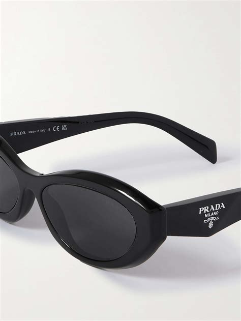 prada oval gold dark grey female sunglass|prada sunglasses gold frame.